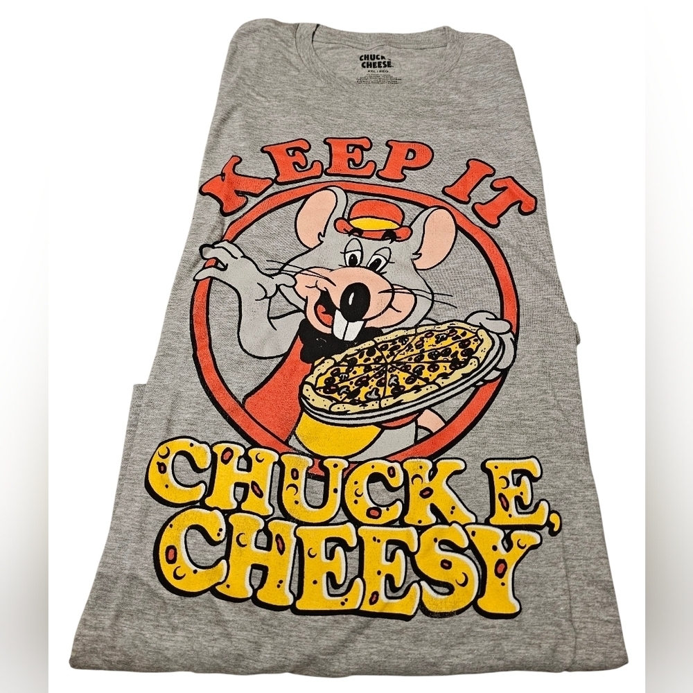 Chuck E. Cheese Men's 2XL, Keep It Cheesy, New! - Picture 3 of 4